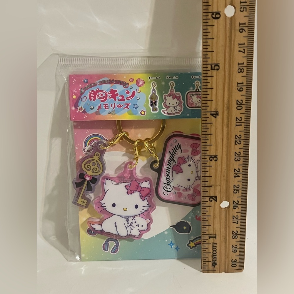 Charmmy Kitty Keychain with Acrylic Detachable Charms - Picture 4 of 5
